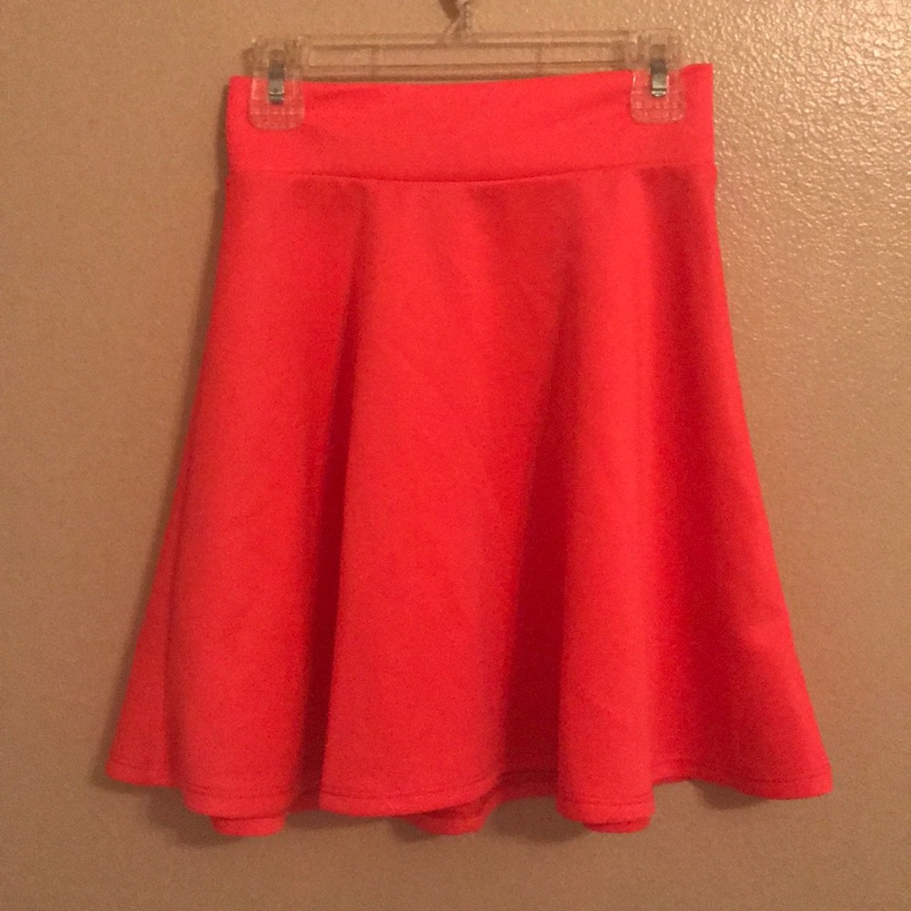Hot pink mini skirt