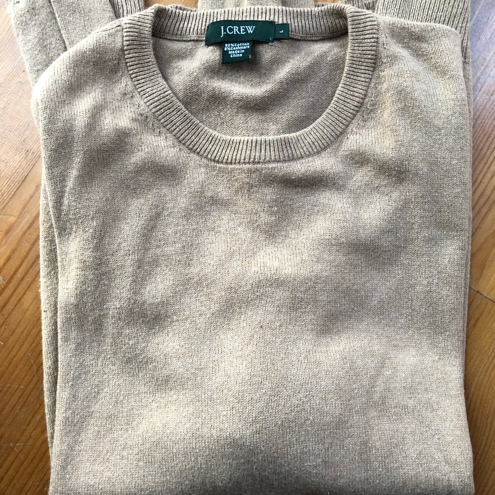 Men's J Crew Cotton Cashmere Sweater Size Large