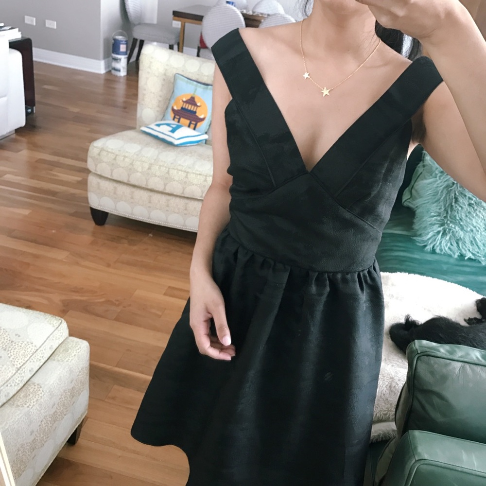 H&M black formal dress with low back