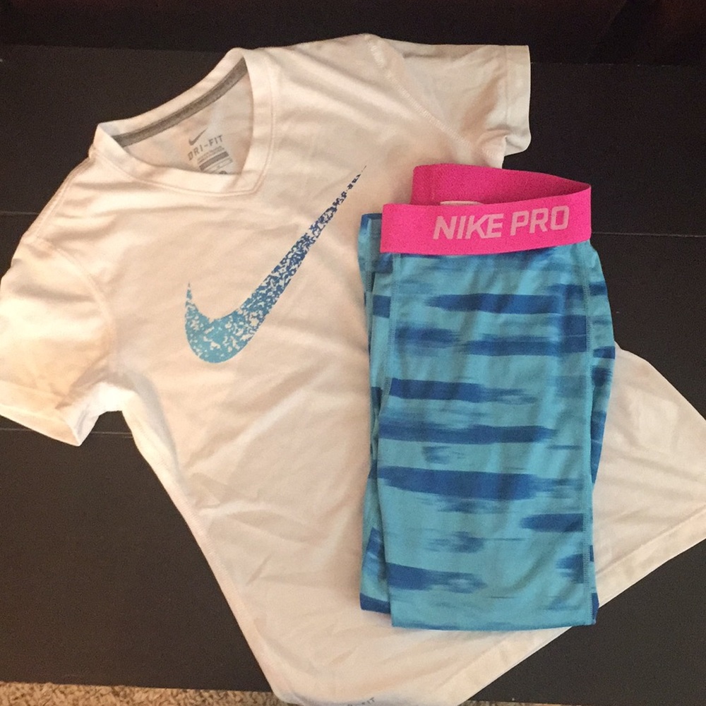 Girls Nike athletic wear