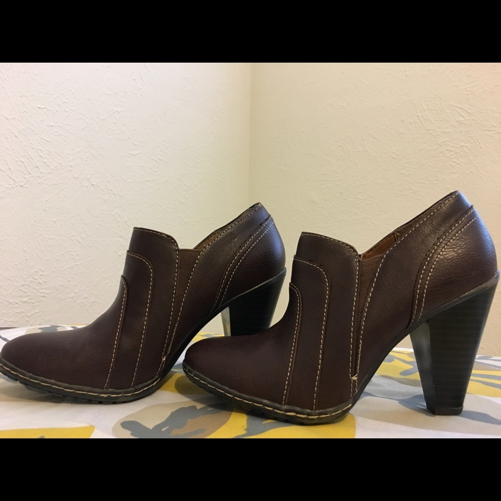 Brown booties