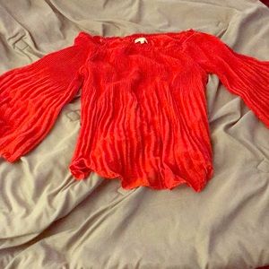 Max Studio Dress Shirt off the Shoulder