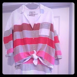 Oversized button down