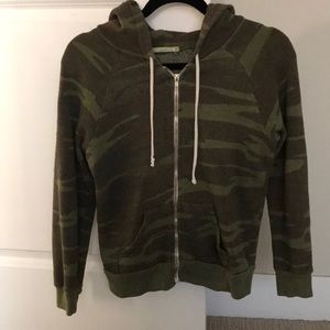 Alternative camo zip up hoodie