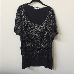 Calvin Klein Studded Short Sleeve Tee 2X