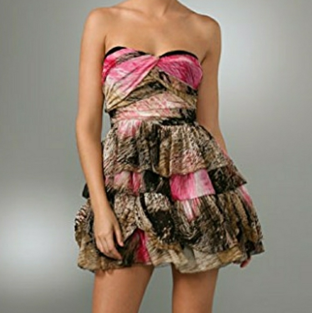 Diane von Furstenberg abstract-print ruched chiffo