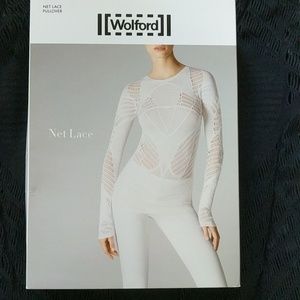 Black Wolford net lace pull over top