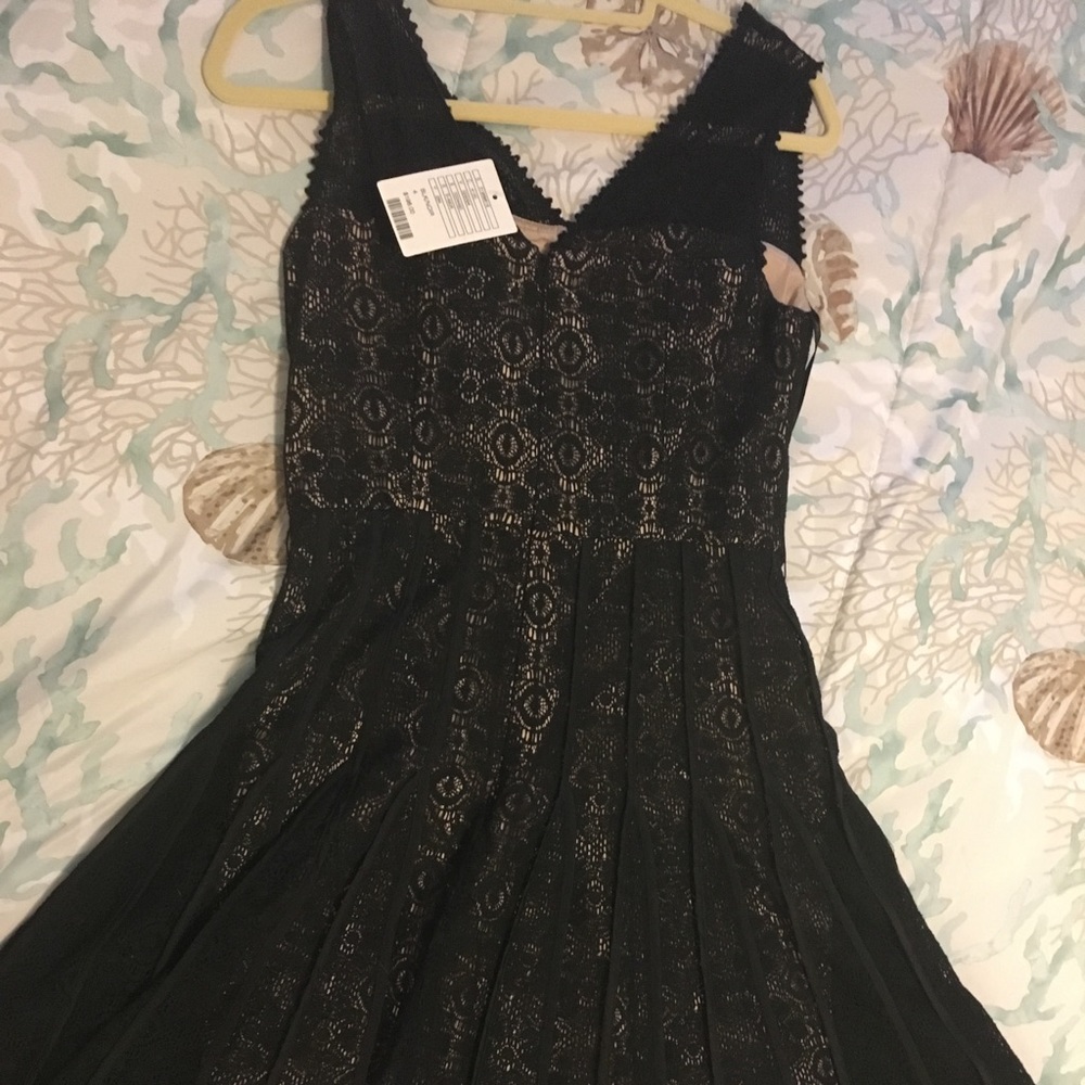 Black lace Anthropologie dress