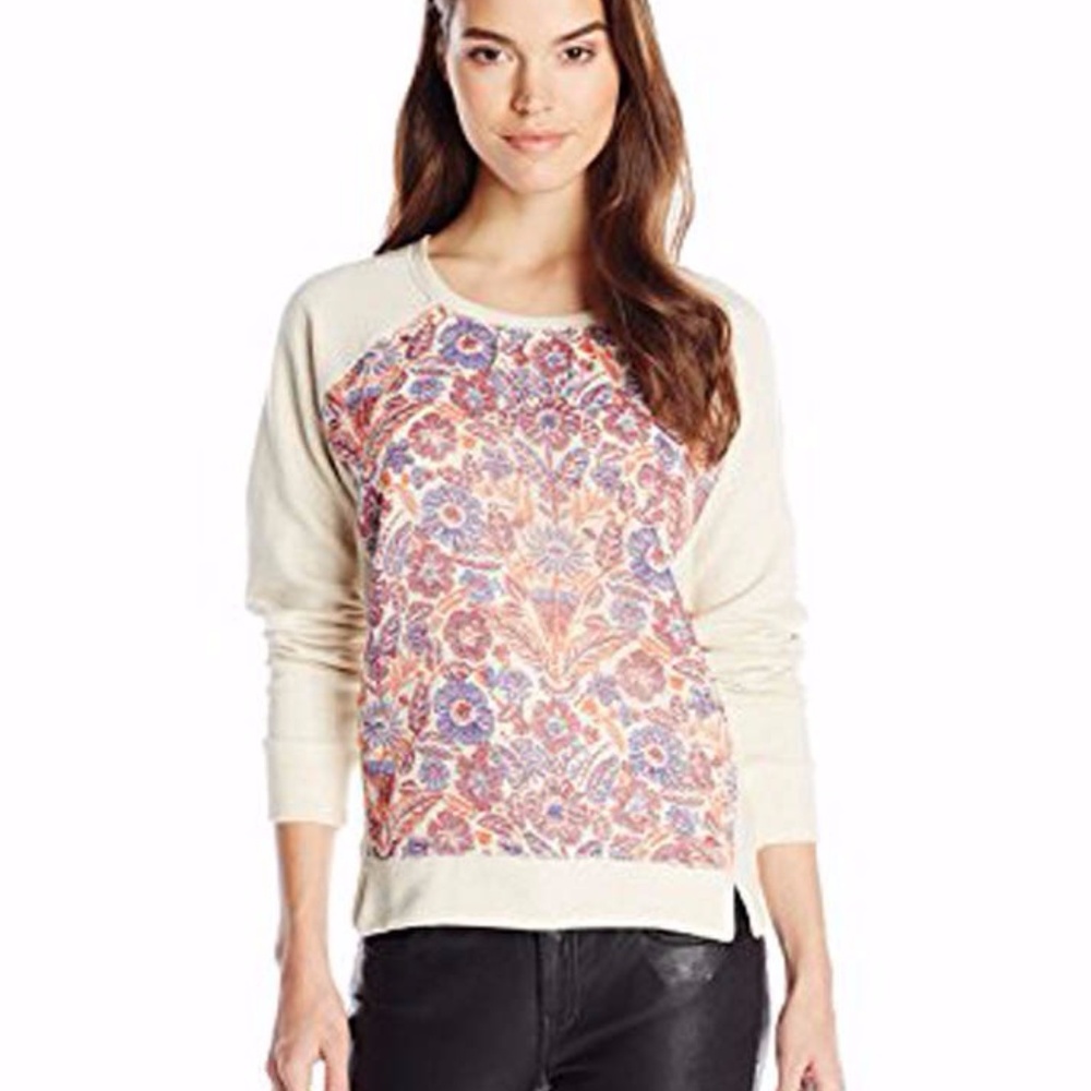 Lucky Brand Women's Bright Floral Pullover Sweater