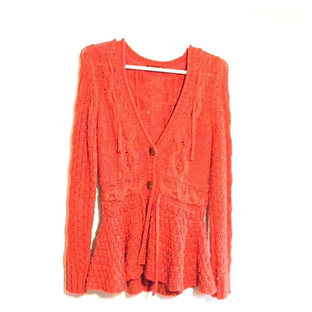 Crochet Orange Sweater