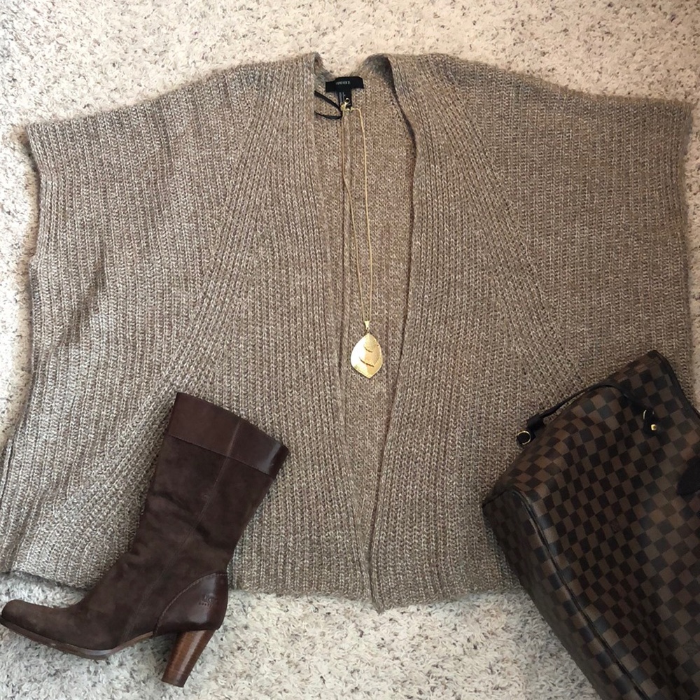 Beautiful Open Shrug Sweater - Neutral color