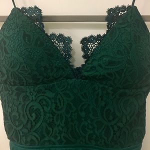 NWT Nasty Gal Forest Green Body Suit