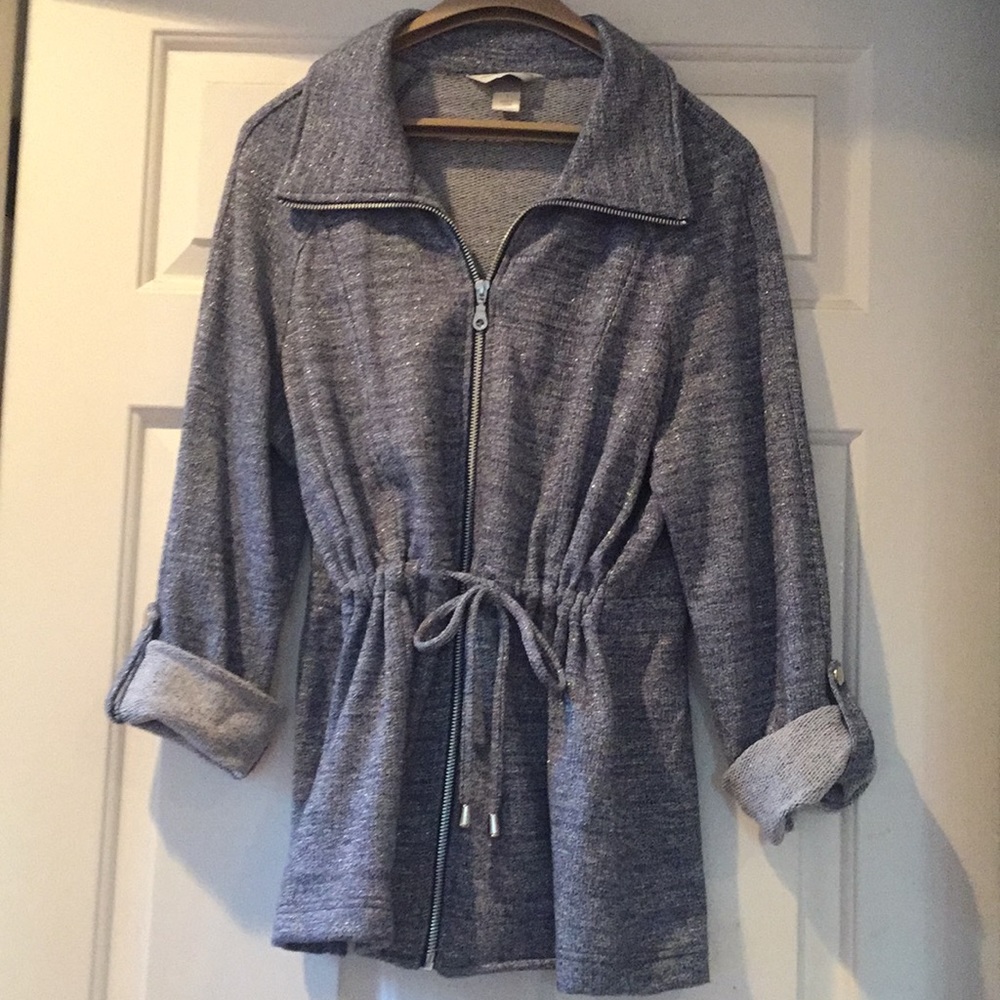 Business Casual jacket with a touch of shimmer.