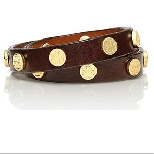 Tory Burch leather wrap bracelet