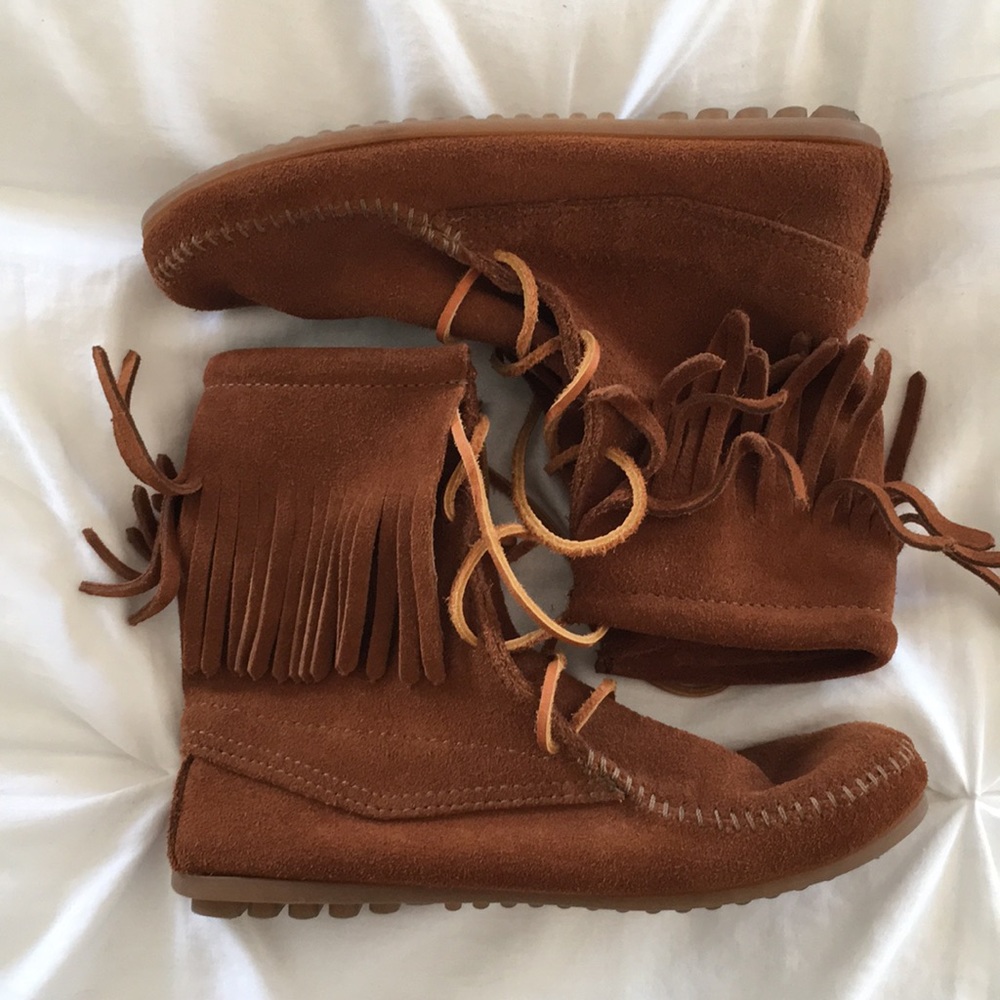 Minnetonka moccasins.