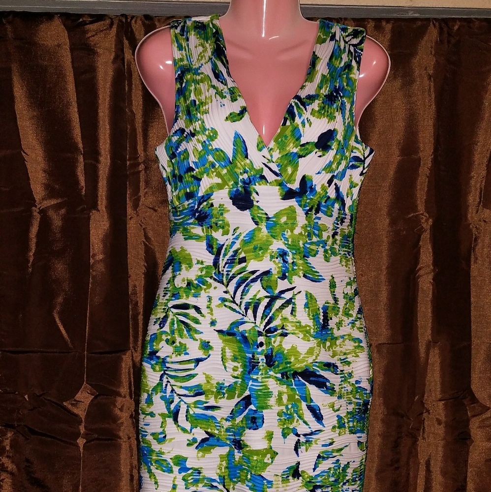 Joseph Ribkoff Tropical Print Dress