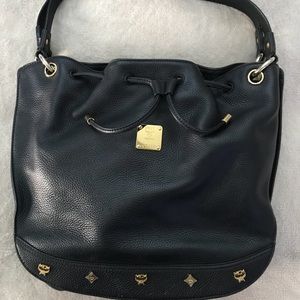 Black leather MCM purse bag. Great condition!