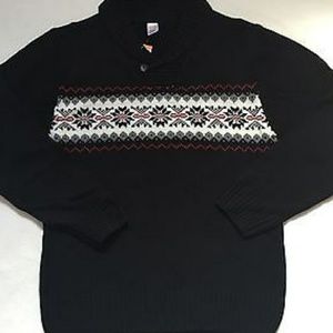 Mens Gymboree Black Fair Isle Holiday Sweater