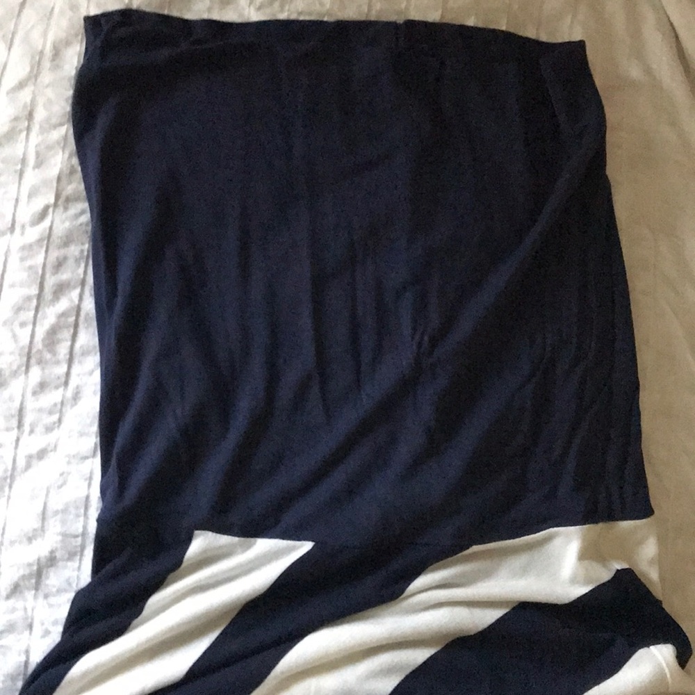 Olivaceous off shoulder dress/skirt navy