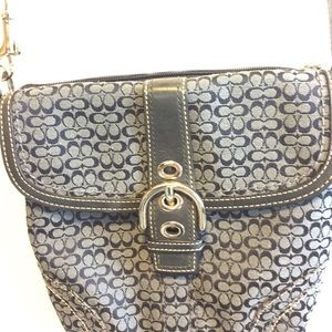 Navy Authentic Coach Crossbody