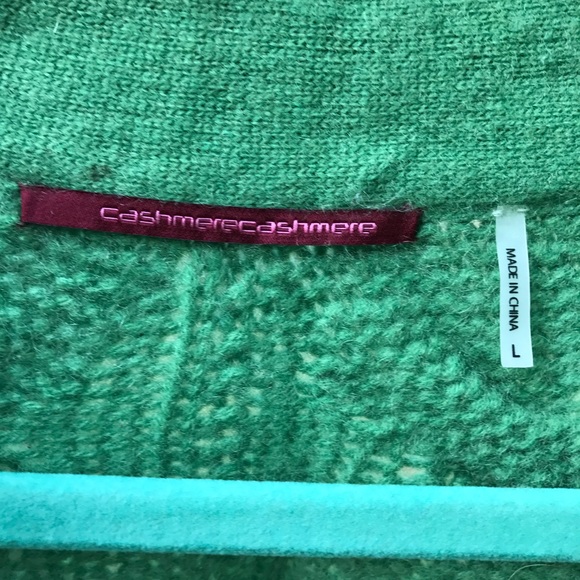 Cashmere Cashmere green crop sweater - Picture 3 of 3