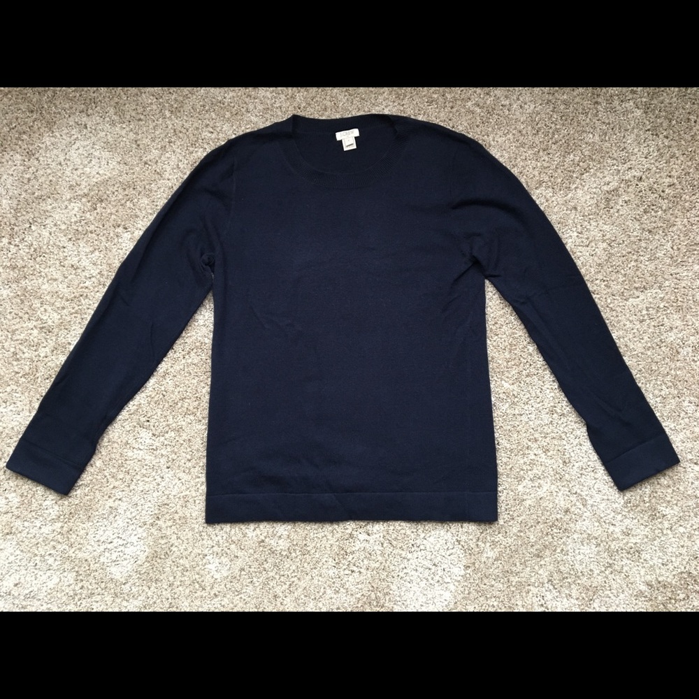 J.Crew Navy Teddie Sweater Size S