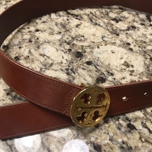 Tory Burch brown leather belt