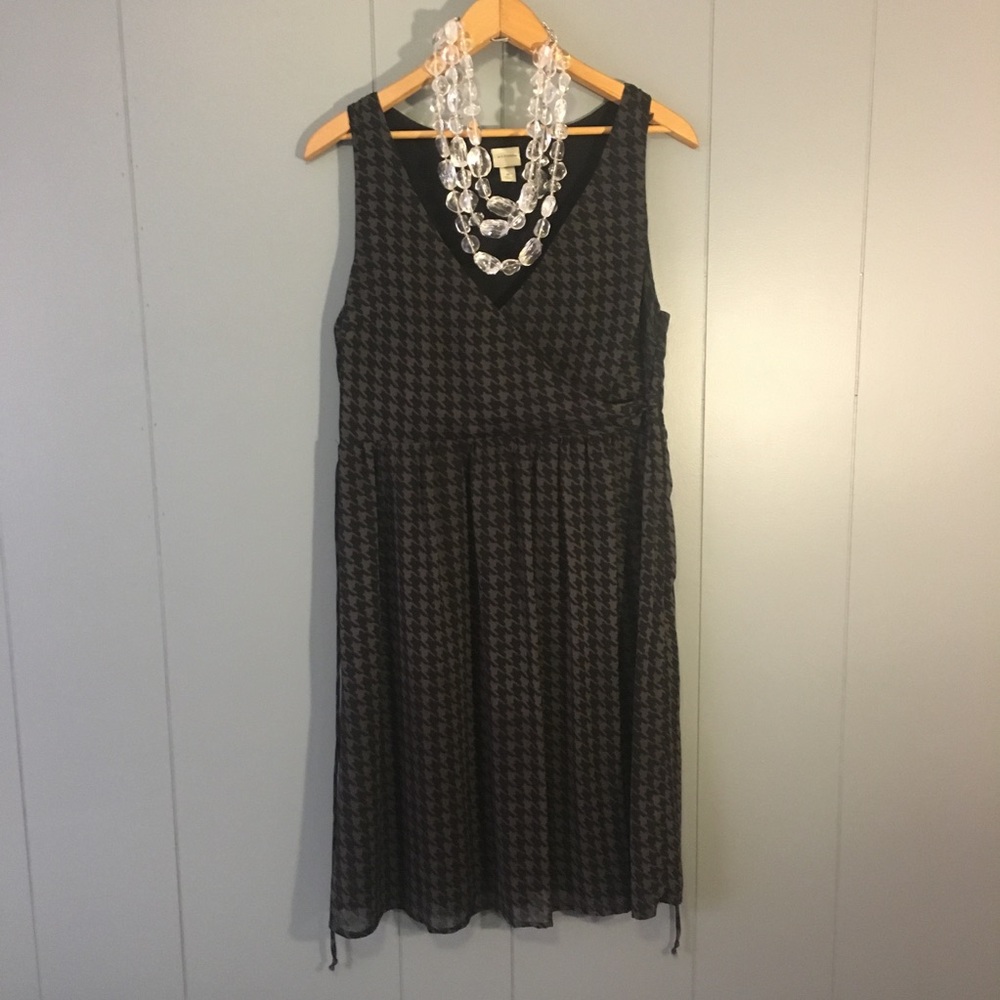 💖DOGTOOTH DOUBLE BREASTED A-LINE DRESS💖