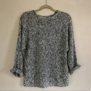 Heather Grey Knit Oversized Sweater