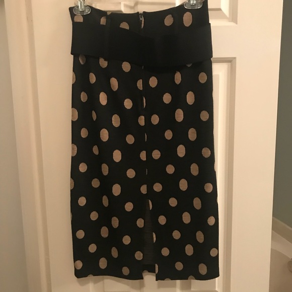 Polka Dot Pencil Skirt - Picture 4 of 8