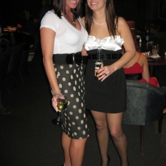 Polka Dot Pencil Skirt - Picture 2 of 8