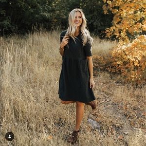 Roolee Dress Black/Grey