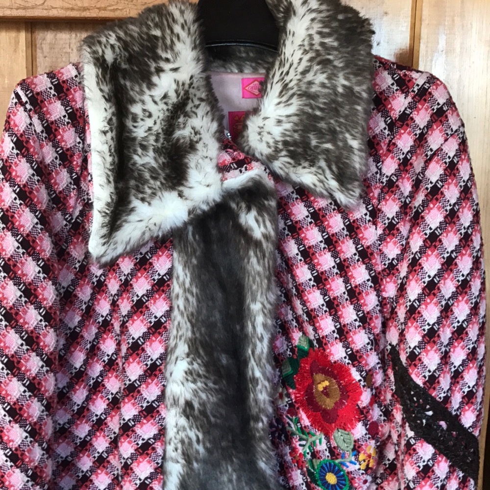 Oilily faux fur trim jacket💕 - Picture 5 of 12