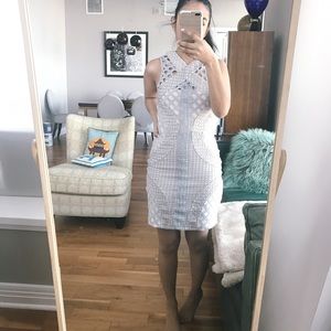 Baby pink and blue bodycon