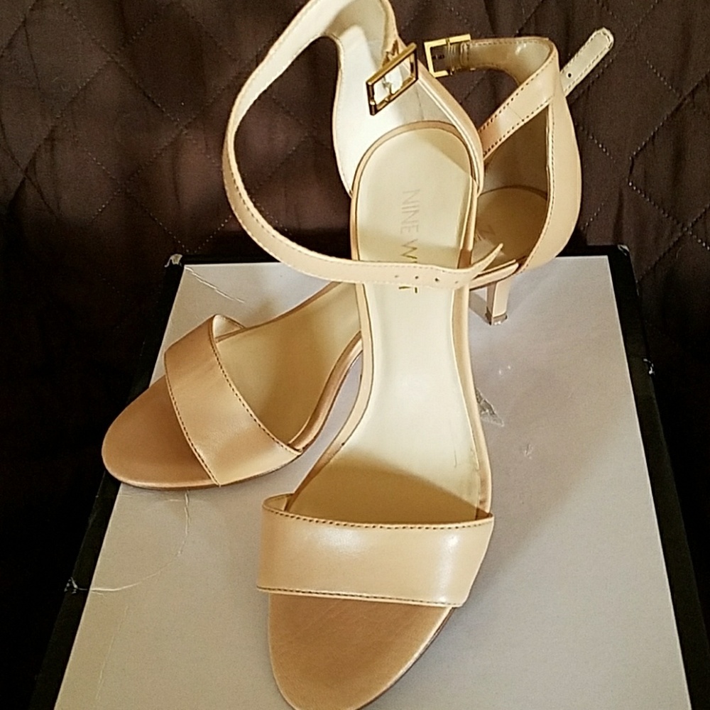 Nine West strapped heels