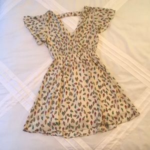 Forever 21 Ice Cream Print Elastic Wrap Dress