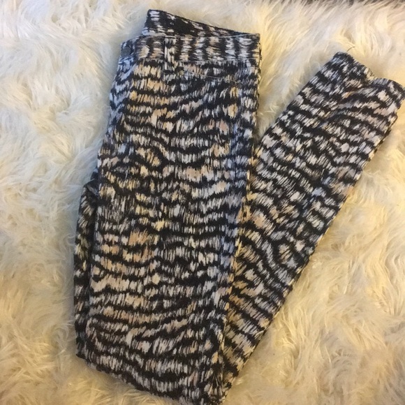 Club Monaco Print Jeans - Picture 1 of 2