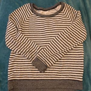 A striped sweatshirt
