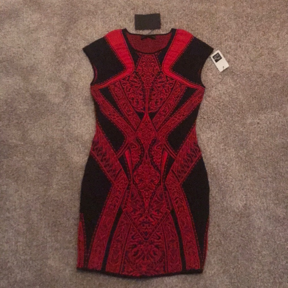 Red and black RVN dress