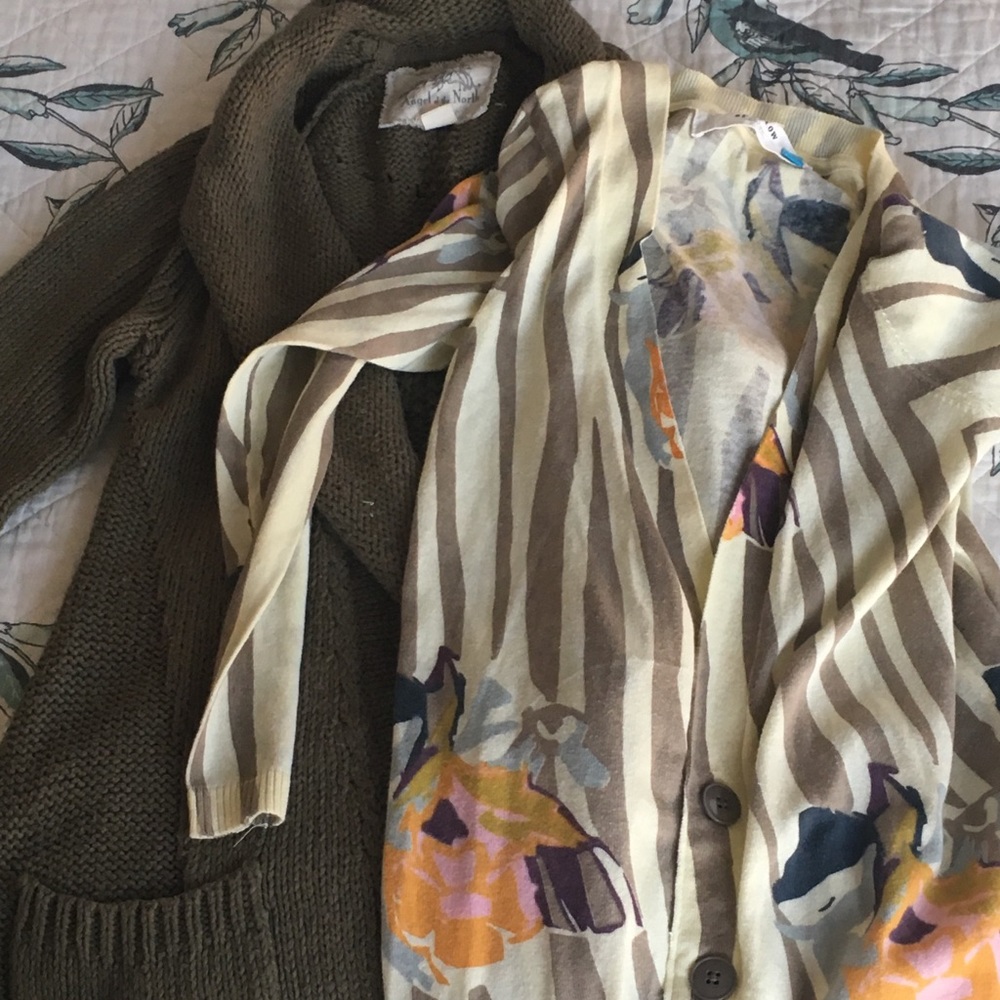 Anthropologie Cardigan Lot of 2