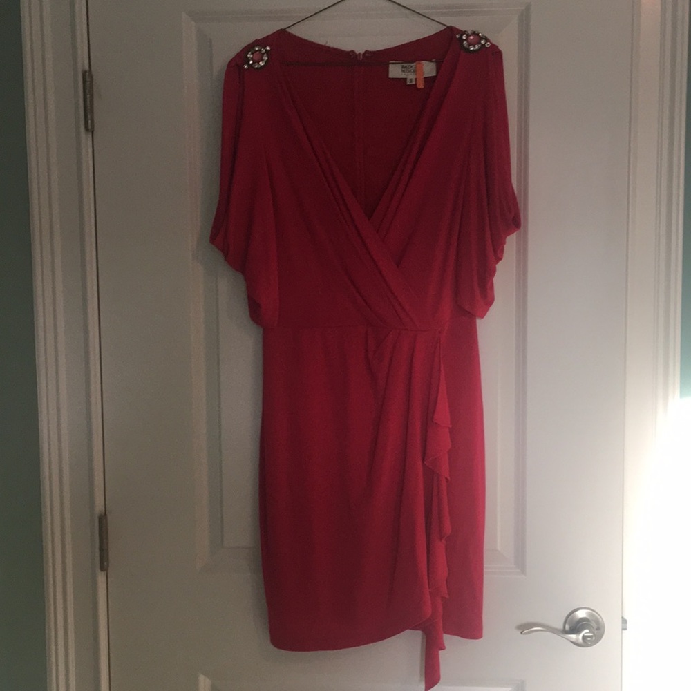 Hot Pink Badgley Mischka Dress