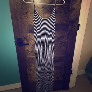 Calvin Klein striped maxi dress