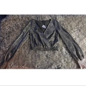 Zara cropped blouse!