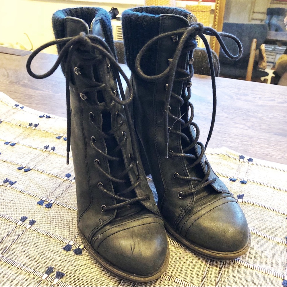 ALDO women winter lace up bootie
