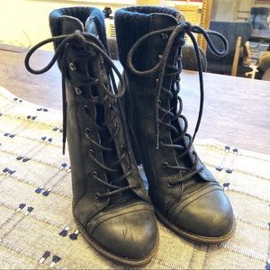 ALDO women winter lace up bootie