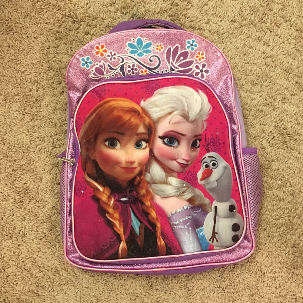 Frozen purple with sparkle backpack