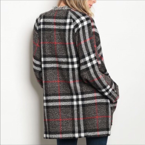 Glamvault Jackets & Coats Plaid Blanket Jacket Poshmark