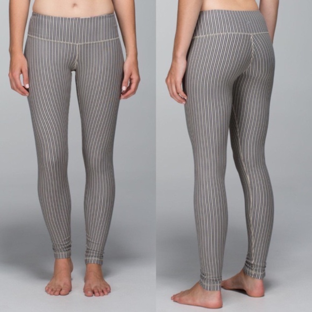 Lululemon Striped Leggings, Size 4