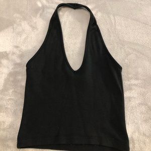 Black Halter Top Brandy Melville Crop Tank!