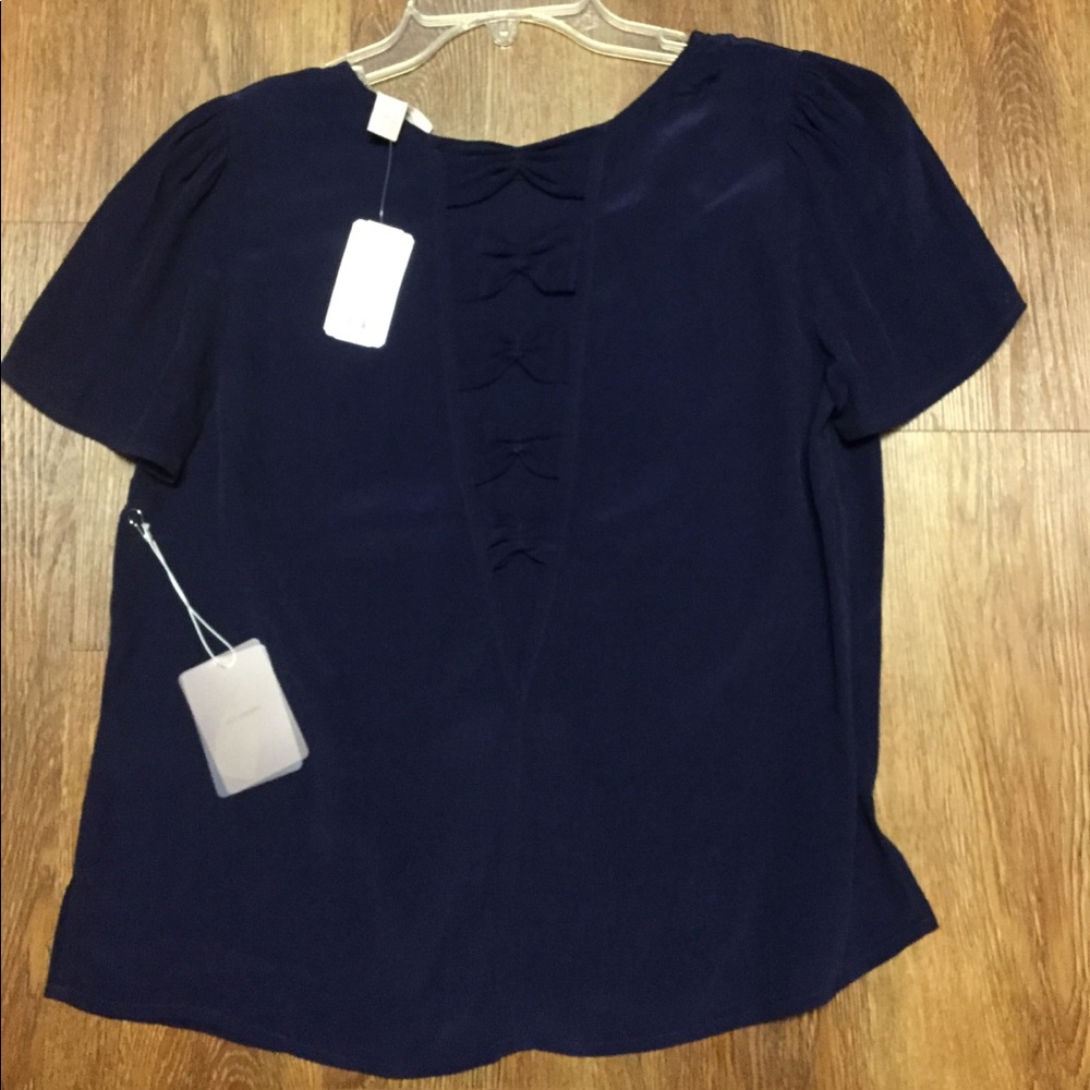Navy Blue Shirt with detail back